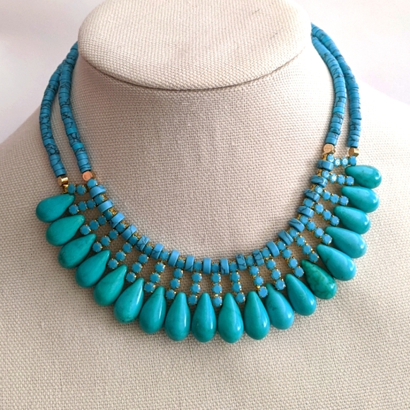 Anthropologie Serefina turquoise necklace - Picture 1 of 3